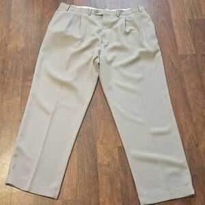 RALPH LAUREN mens green label dress pants SIZE 42x31 COLOR KHAKI CP15